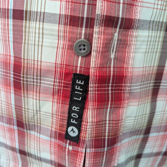 Men's Marmot Outdoor Casual (Medium) Short Sleeve Button Down Shirt - Picture 4 of 7